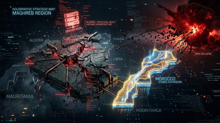 Cette image capture visuellement comment l'effondrement d'un nœud géostratégique (Iran) déclenche une reconfiguration forcée de tout l'écosystème régional, révélant la résilience des systèmes souverains face à la fragilité des architectures dépendantes!